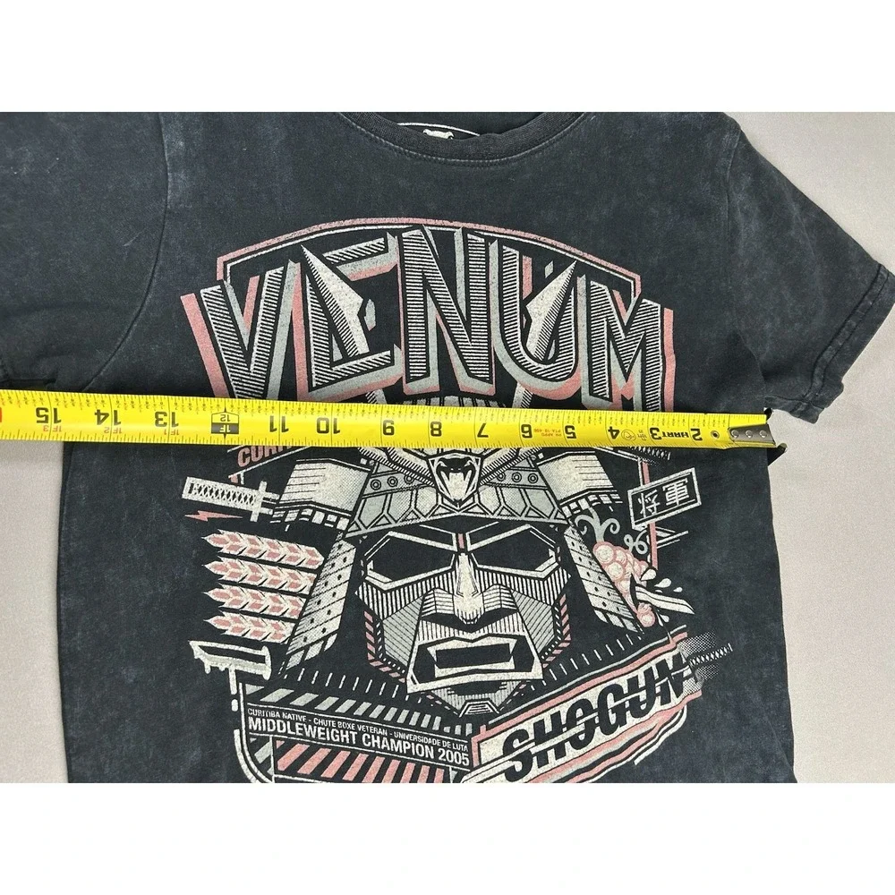 Venum YOUTH 8 Shogun Grappling Distressed Black Graphic Tee‎ Shirt